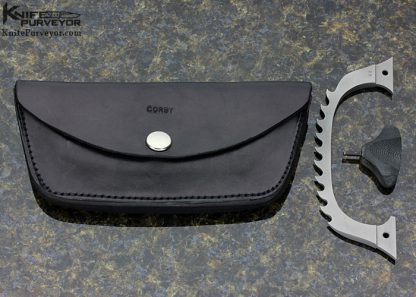 Harold Corby Custom Knife "The Devil's Right Hand" D-Guard Saw Tooth Fighter w/ 3 interchangeable Guards - Image 9