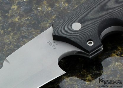 Harold Corby Custom Knife "The Devil's Right Hand" D-Guard Saw Tooth Fighter w/ 3 interchangeable Guards - Image 2