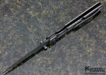 Ram Maramba Custom Knife Damascus And Titanium "Spire" Framelock - Image 5