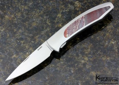 Scott Sawby Custom Knife Tern with Picture Jasper Inlay