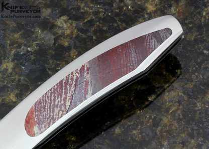 Scott Sawby Custom Knife Tern with Picture Jasper Inlay - Image 3