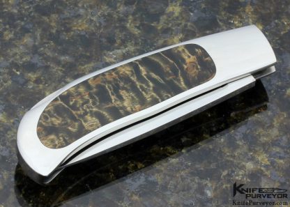George Herron Custom Knife Curley Maple Interframe Lockback Folder #352 - Image 2