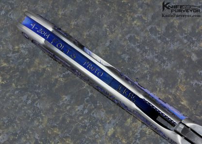 Alan Folts Custom Knife Sole Authorship Engraved Protoype Flipper Framelock - Image 7