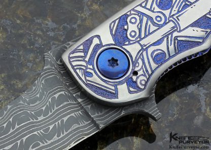 Alan Folts Custom Knife Sole Authorship Engraved Protoype Flipper Framelock - Image 2