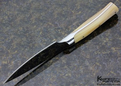 Dean Ellis Custom Knife Polished Deer Bone Integral Hunter - Image 6