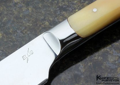 Dean Ellis Custom Knife Polished Deer Bone Integral Hunter - Image 2