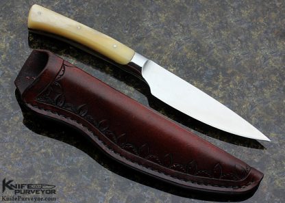 Dean Ellis Custom Knife Polished Deer Bone Integral Hunter - Image 3
