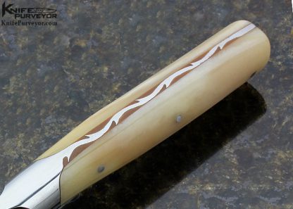 Dean Ellis Custom Knife Polished Deer Bone Integral Hunter - Image 5