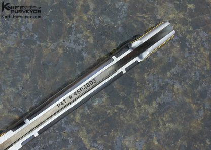 Scott Sawby Custom Knife 5 Piece Inlayed Self Lock Dagger Engraved by Jon Robyn - Image 8