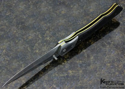 Vallotton Collaboration Custom Knife "Officer #8" Auto Carbon Fiber Linerlock - Image 6