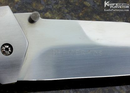 Vallotton Collaboration Custom Knife "Officer #8" Auto Carbon Fiber Linerlock - Image 7