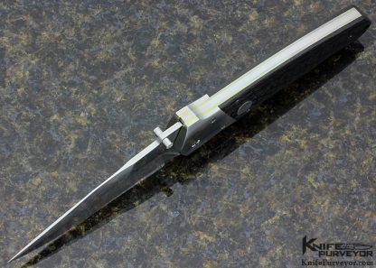 Vallotton Collaboration Custom Knife "Officer #8" Auto Carbon Fiber Linerlock - Image 5