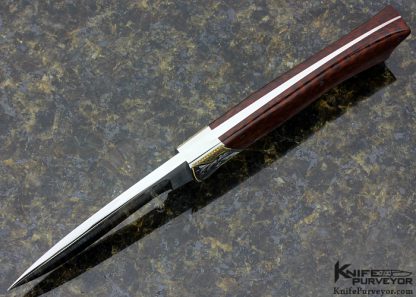 Curt Erickson Custom Knife Snakewood Hunter Engraved by Juile Warenski - Image 6