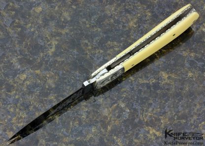 Harvey McBurnette Custom Knife Engraved by S. Takeuchi - Image 7