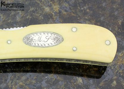 Harvey McBurnette Custom Knife Engraved by S. Takeuchi - Image 5