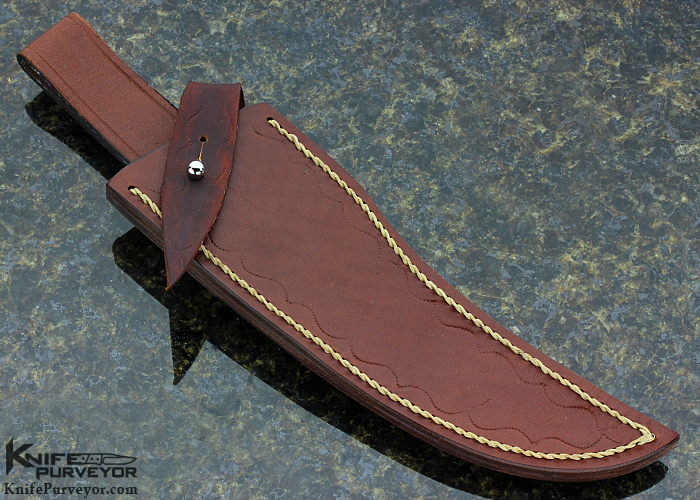 Bill Moran Custom Knife Rosewood & Brass Lime Kiln ST-23 Fighter - Image 7