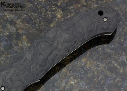 Jones Brothers Custom Knife  "Swiftwind" Marbled Carbon Fiber Linerlock - Image 3