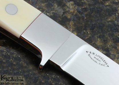 Bob Loveless Custom Knives #2 Straight Hunter with Extended Bolster - Image 4