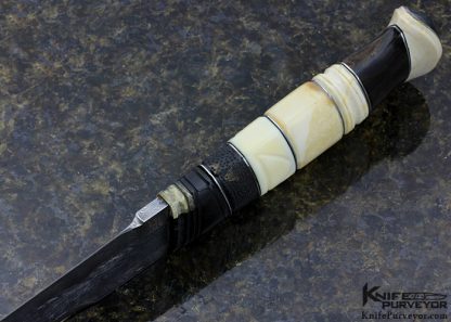 Roger Bergh Custom Knife Sole Authorship Multibar Mosaic Damascus Scandinavian Hunter - Image 7