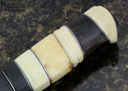 Roger Bergh Custom Knife Sole Authorship Multibar Mosaic Damascus Scandinavian Hunter - Image 3