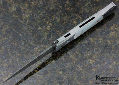 Protech Custom Knife "Large Don" Mother of Pearl Shell Auto - Image 4