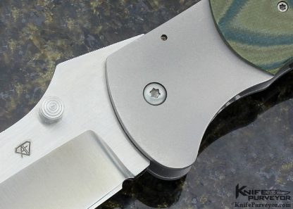 Aaron Fredrick Custom Knife G10 and Titanium Framelock - Image 2