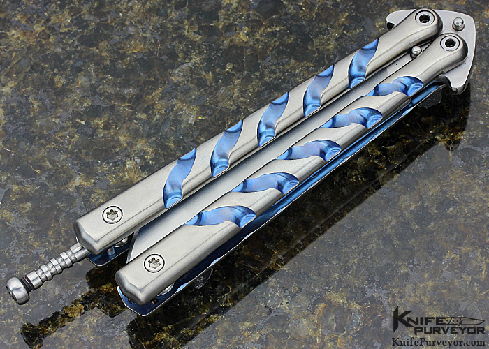 Darrel Ralph Custom Knife DRT Anodized Titanium Twist Handle - Image 3