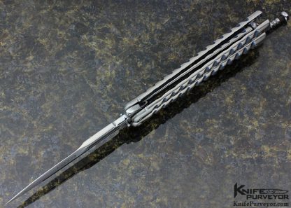 Darrel Ralph Custom Knife DRT Venturi V82 Titanium Twist Handle Bayonet Dagger - Image 5