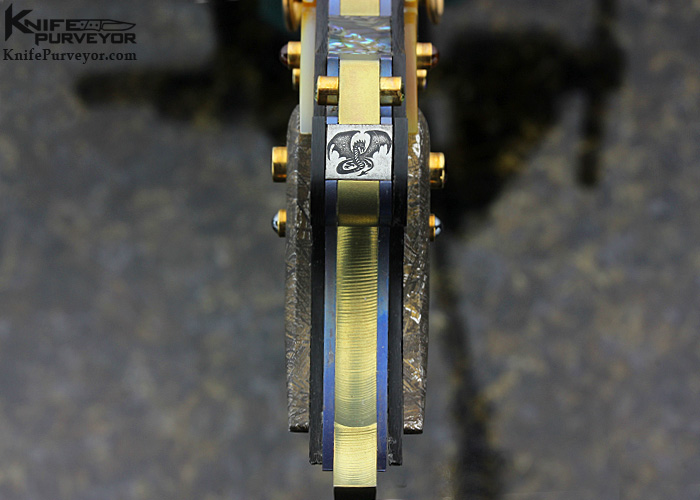 John Lewis Jensen Custom Knife Dragon Eye Fixed Blade - Image 9