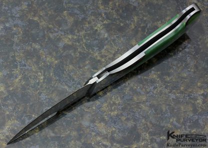 Jack Busfield Custom Knife Green Jade Persian Lockback - Image 5