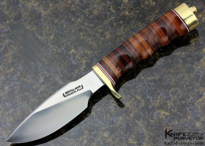 Randall Custom Knife Model 11 Stacked Leather with Finger Grooves