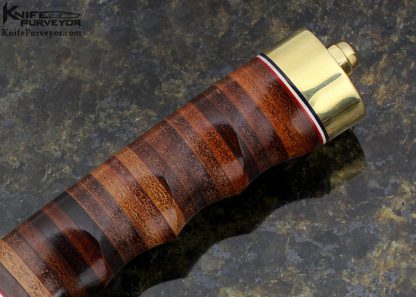 Randall Custom Knife Model 11 Stacked Leather with Finger Grooves - Image 3