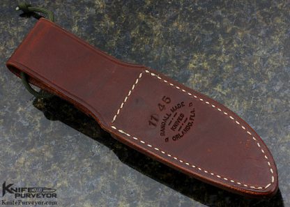 Randall Custom Knife Model 11 Stacked Leather with Finger Grooves - Image 6