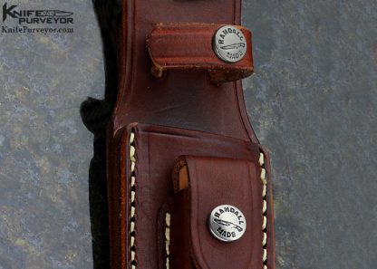 Randall Custom Knife Model 11 Stacked Leather with Finger Grooves - Image 5