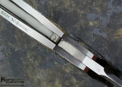 Jack Busfield Custom Knife Goldlip Pearl Lockback Engraved By Dan Wilkerson - Image 6