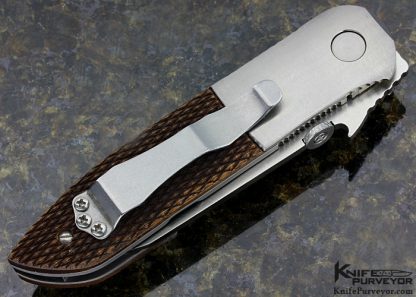 Ernie Emerson Custom Knife Checkered Walnut CQC-6 - Image 4