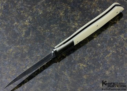 Jess Horn Custom Knife with Escutcheon Lockback - Image 7
