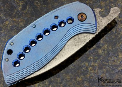 Neil Blackwood Custom Knife Titanium Friction Folder - Image 4