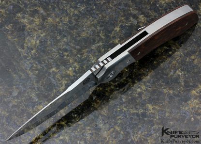 Olamic Cutlery Custom Knife "One Off" Desert Ironwood Wayfarer Flipper - Image 5