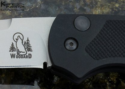 Woodard Custom Knife "Pocket Pro" G10 Button Lock Auto - Image 2