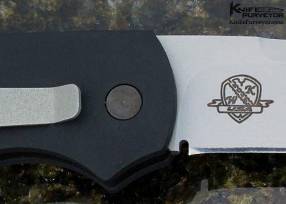 Woodard Custom Knife "Pocket Pro" G10 Button Lock Auto - Image 4