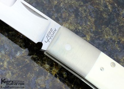 Jess Horn Custom Knife 1988 FBK #173 Lockback - Image 2