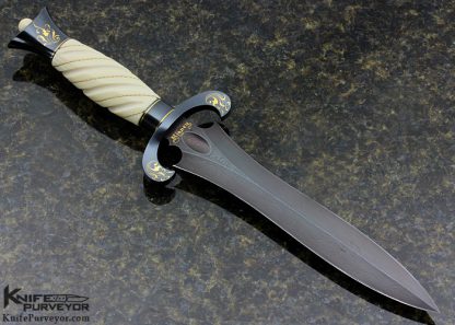 Willie Rigney Custom Knife Presentation Dagger Engraved by Julie Warenski - Image 4