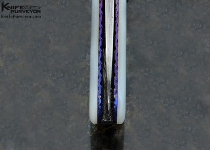 Don Hanson III Custom Knife Mother of Pearl Auto Linerlock - Image 6