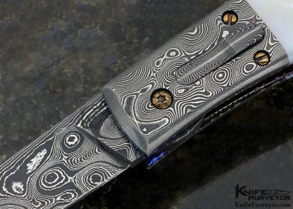 Don Hanson III Custom Knife Mother of Pearl Auto Linerlock - Image 2