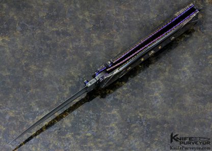 Mark Steinbrecher Custom Knife Black Lip Tahitian Pearl Auto Dagger - Image 8