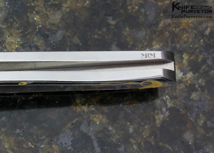 C.Gray Taylor Custom Knife Engraved by Mitch Moschetti Exotic Material Linerlock - Image 6