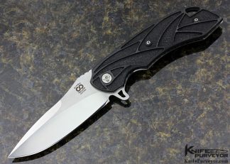 Olamic Cutlery Custom Knife "One Off" "LTW" Edition Carbon Fiber Wayfarer Flipper