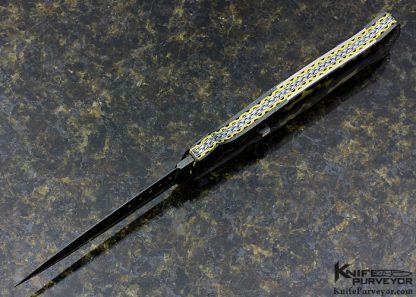 Larry Newton Custom Knife Exotic Material Sole Authorship Automatic Dagger - Image 5