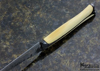 Christoph Deringer Custom Knife Hand Forged From a 1" Ball Bearing (52100 Steel) Wharncliffe Straight Knife - Image 5